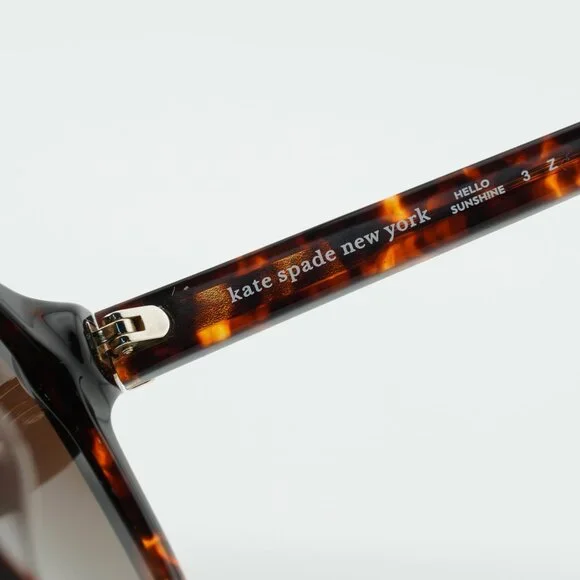 Kate Spade ELIZA/F/S 0086 LA Sunglasses Havana Round Frame, Polarized Lenses